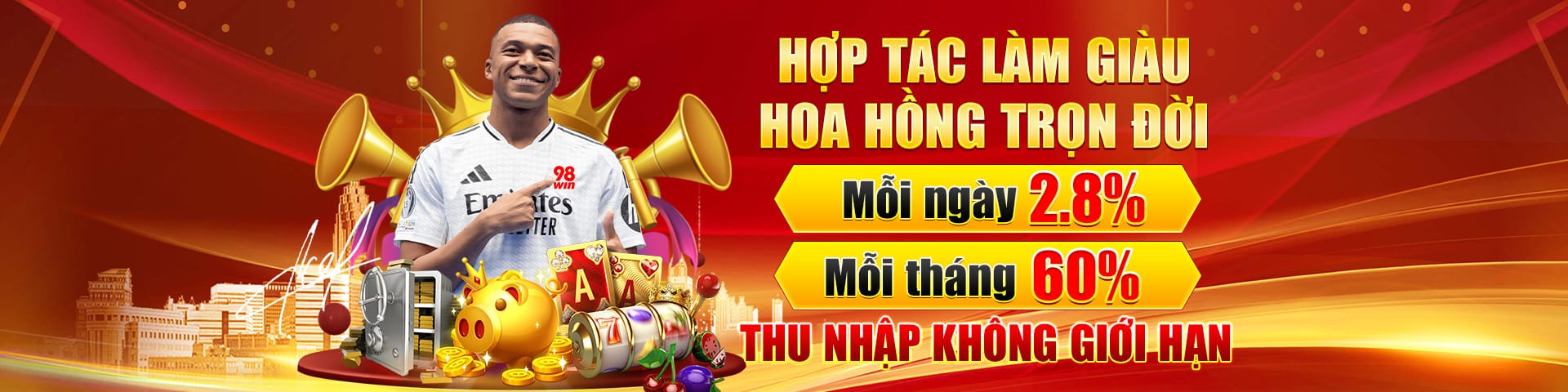 banner khuyến mãi hợp tác 98Win58